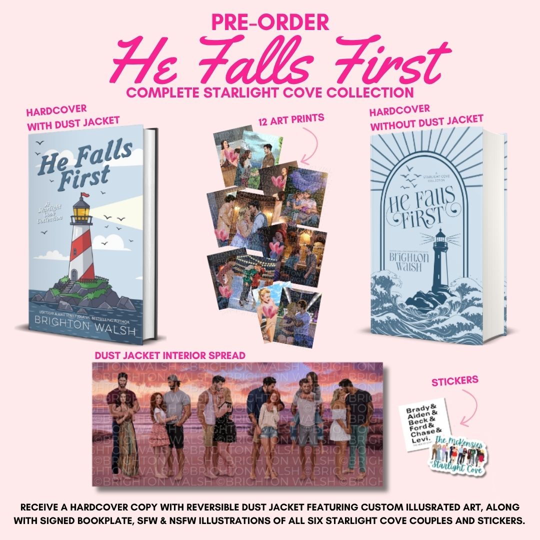 PRE-ORDER He Falls First: A Starlight Cove Collection (Hardcover) ORDERS CLOSE 29.07.26