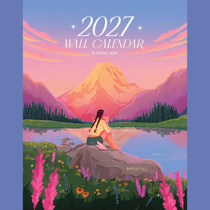 PRE-ORDER 2027 Brittany Keller Art Wall Calendar ORDERS CLOSE 16.10.26