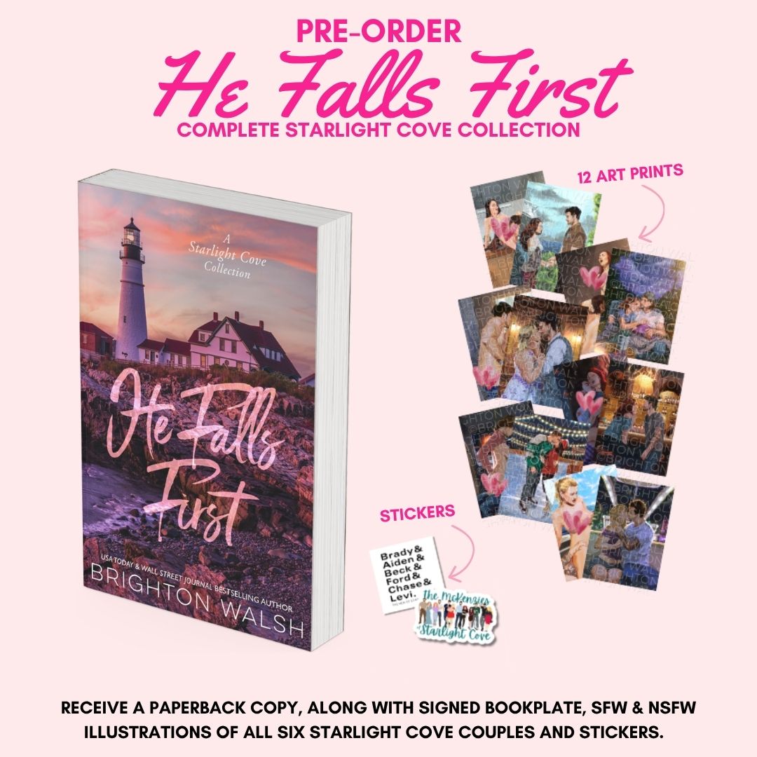 PRE-ORDER He Falls First: A Starlight Cove Collection ORDERS CLOSE 29.07.26