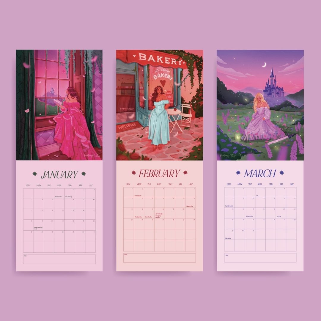 PRE-ORDER 2027 Brittany Keller Art Wall Calendar ORDERS CLOSE 16.10.26