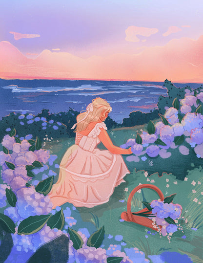 Hydrangeas By The Sea