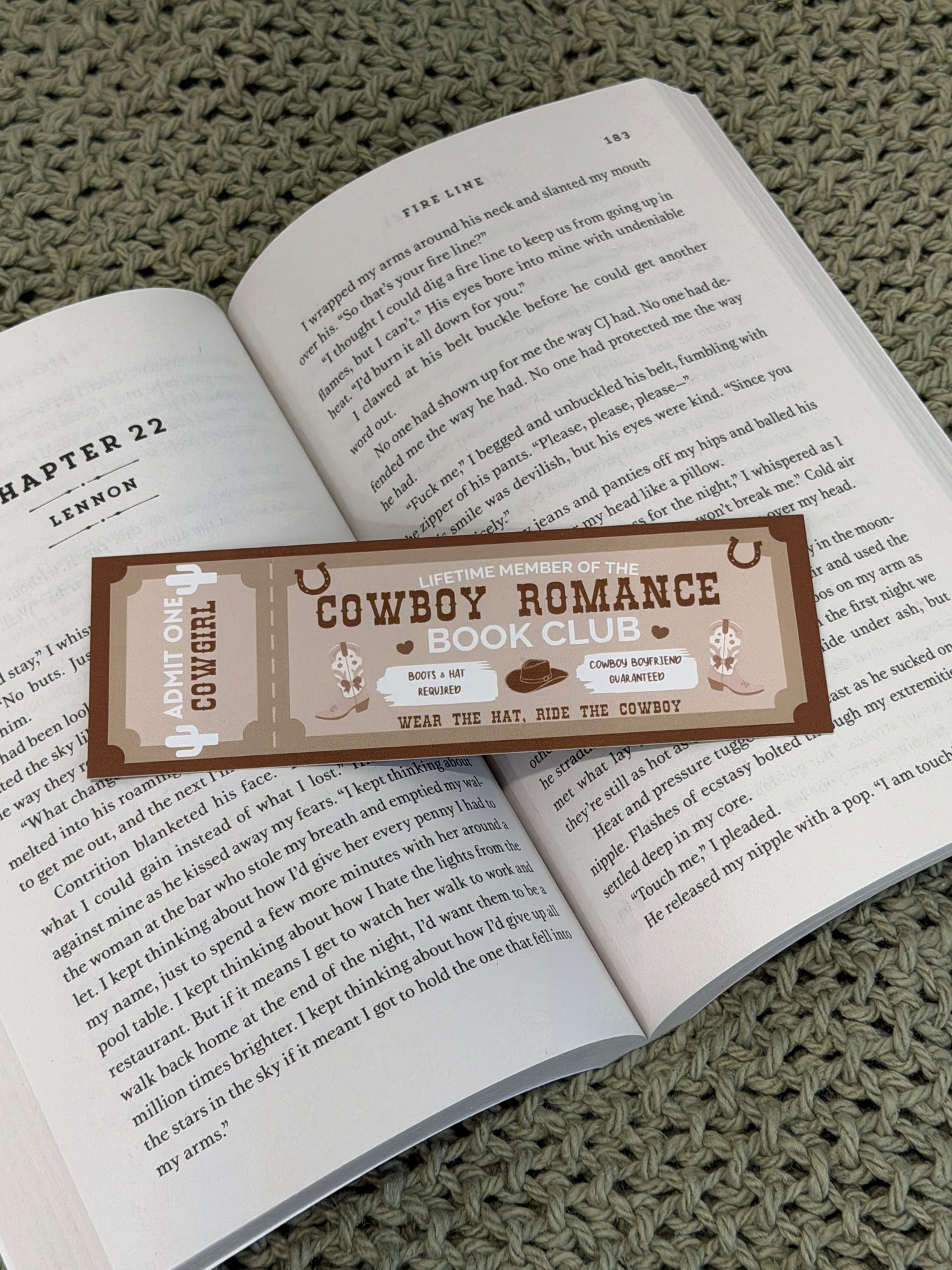 Book Club Ticket Bookmarks