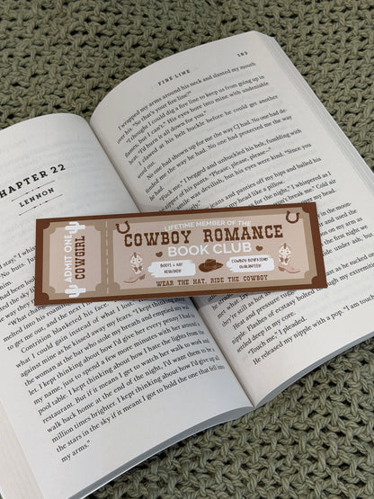 Book Club Ticket Bookmarks