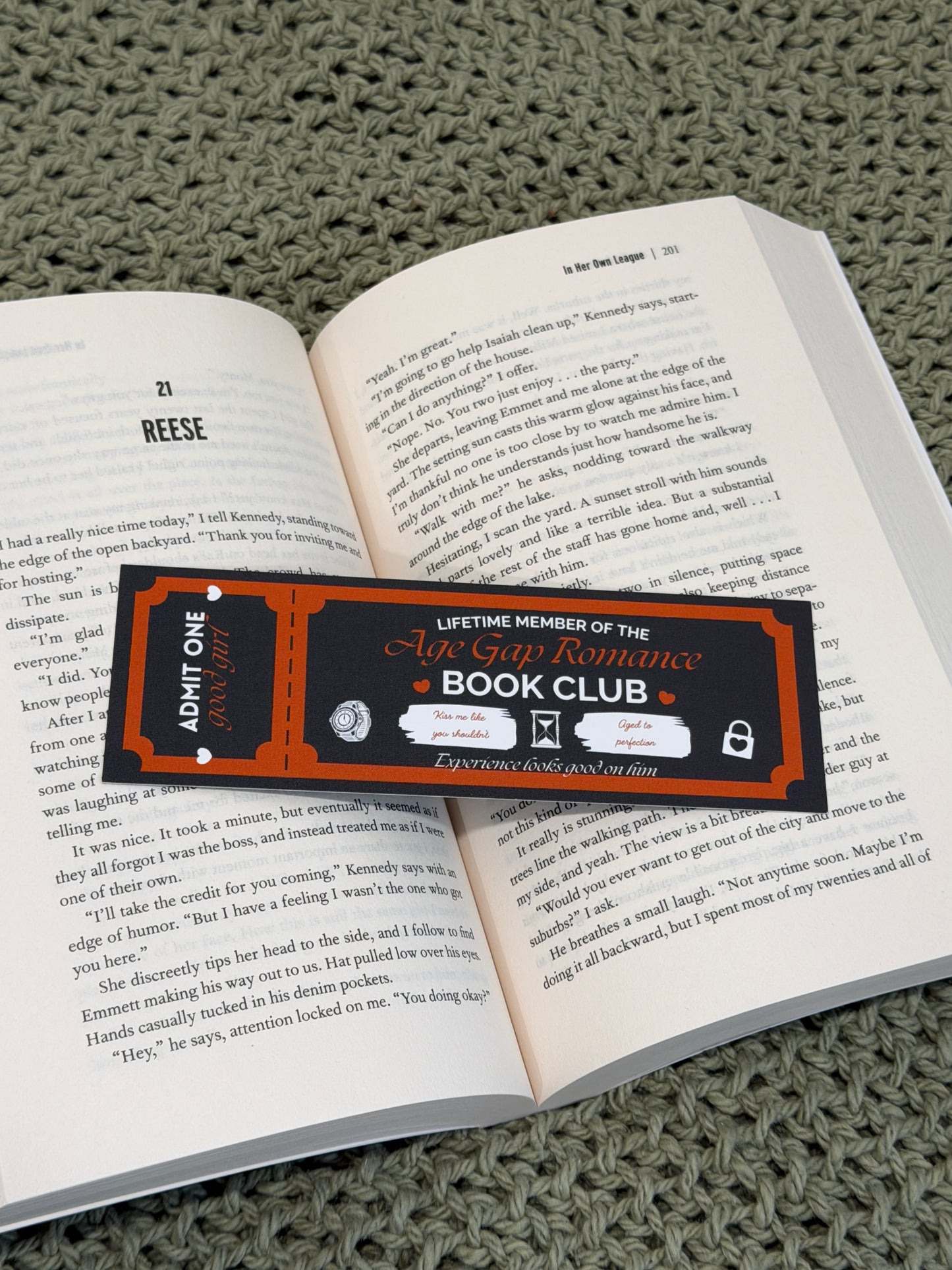 Book Club Ticket Bookmarks