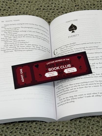 Book Club Ticket Bookmarks