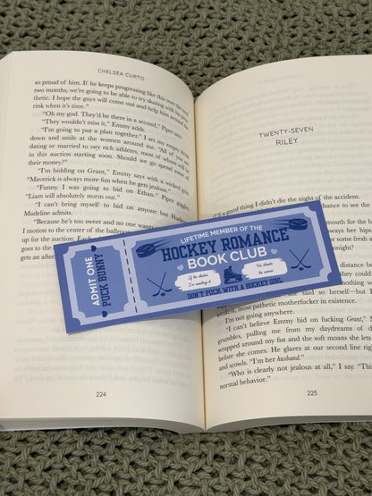 Book Club Ticket Bookmarks