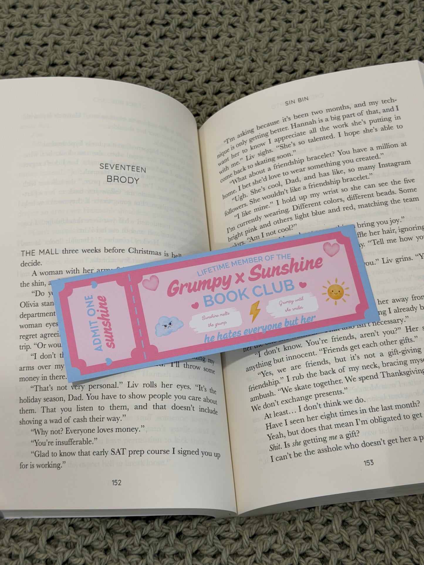 Book Club Ticket Bookmarks
