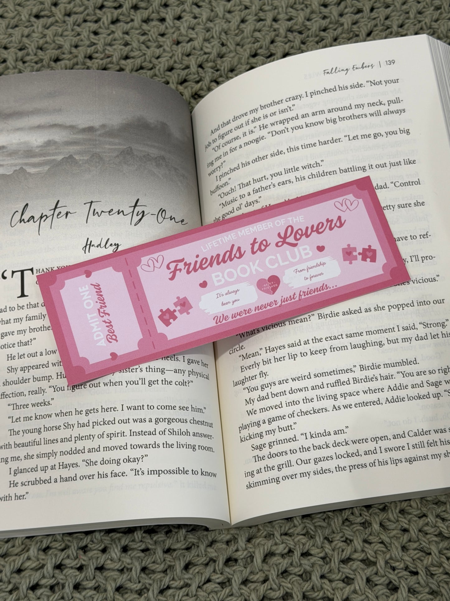 Book Club Ticket Bookmarks