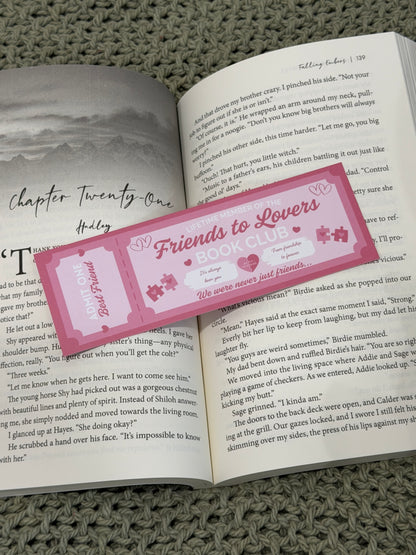 Book Club Ticket Bookmarks